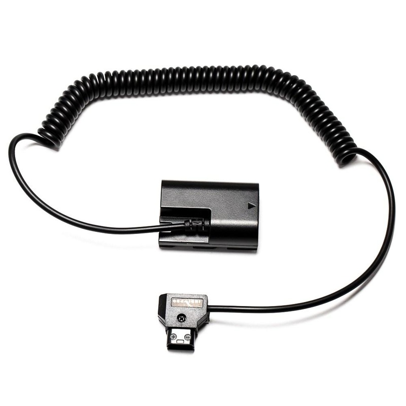 Open Box Coiled D-Tap to Canon LP-E6 Type Dummy Battery