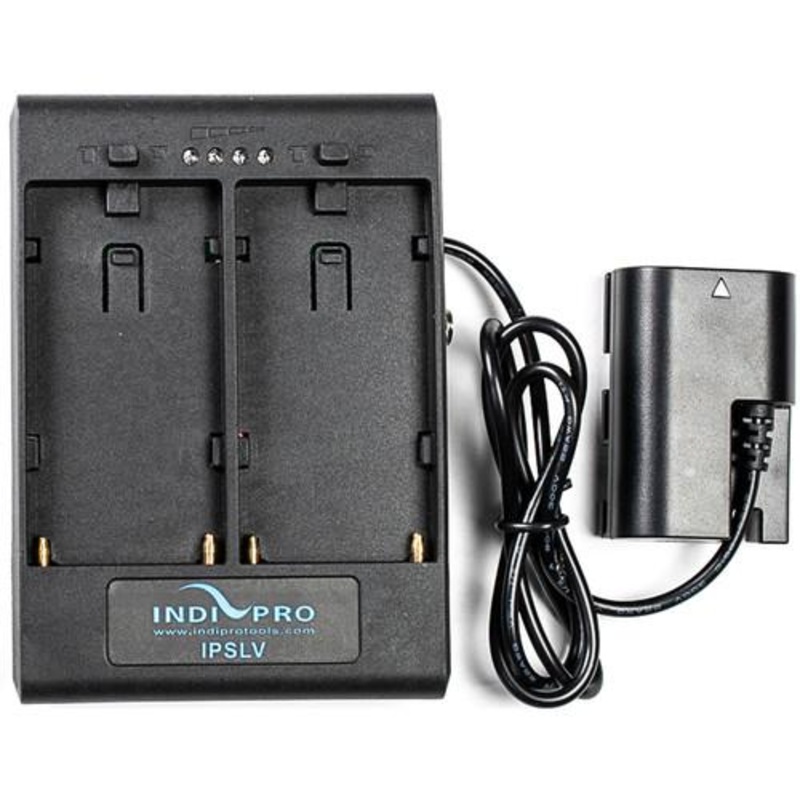 Open Box Dual Sony L-Series Power Adapter to Canon LP-E6 Type Dummy Battery w/ 1/4-20 Insert