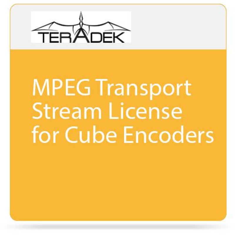 Teradek MPEG-TS License MPEG Transport Stream