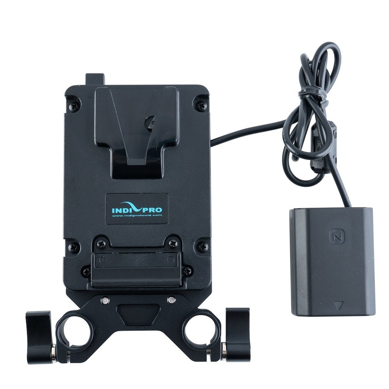 Ultra Mini V-Mount Adapter Plate w/ 15mm Rod Clamp for Sony a7 III