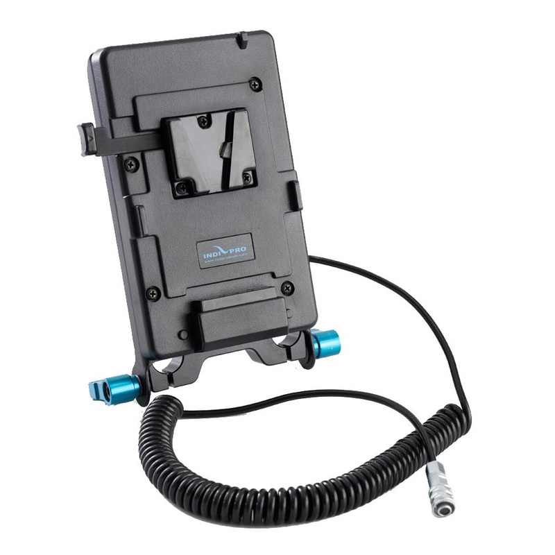 V-Mount Battery Plate with 15mm Rod Mount with Coiled Cable for BMPCC 4K/6K/6K Pro/6k G2 (18-40")