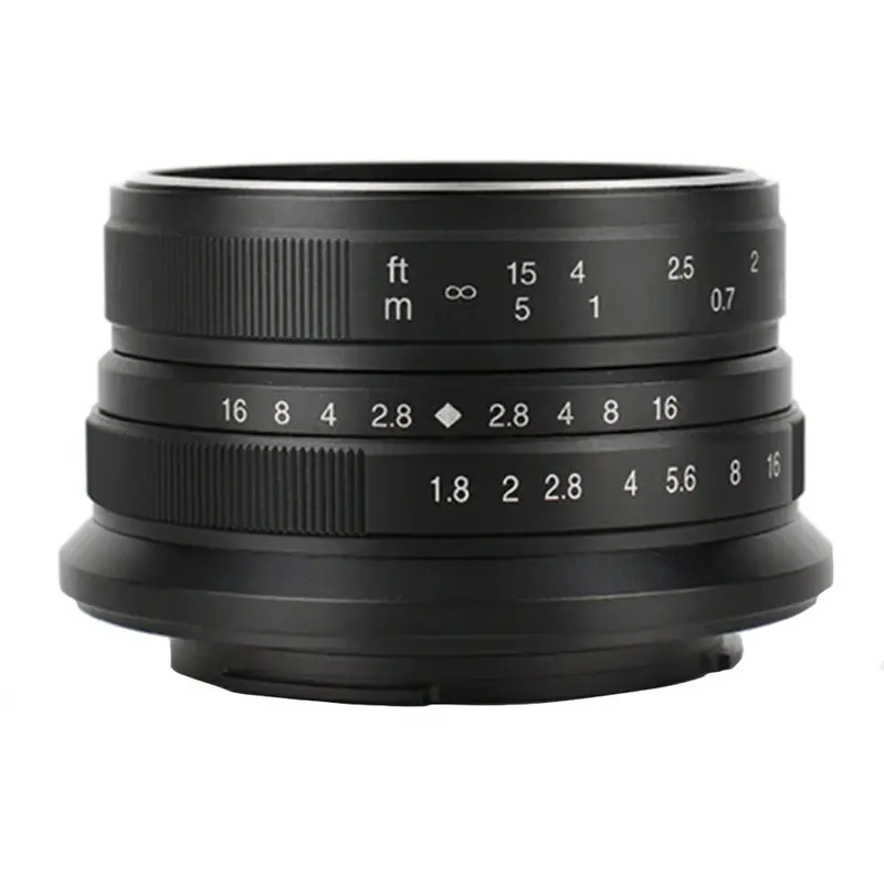 7Artisans 25mm f1.8 Black -  Micro 4/3