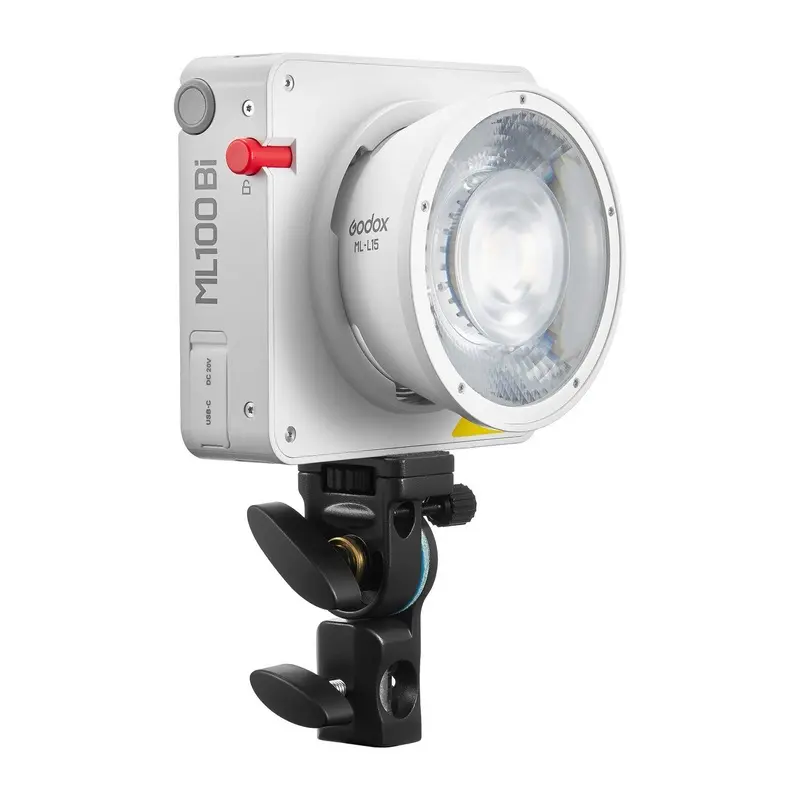 Godox ML100Bi Bi-Colour LED Monolight Kit with 36 Lens & Power Bank Holder