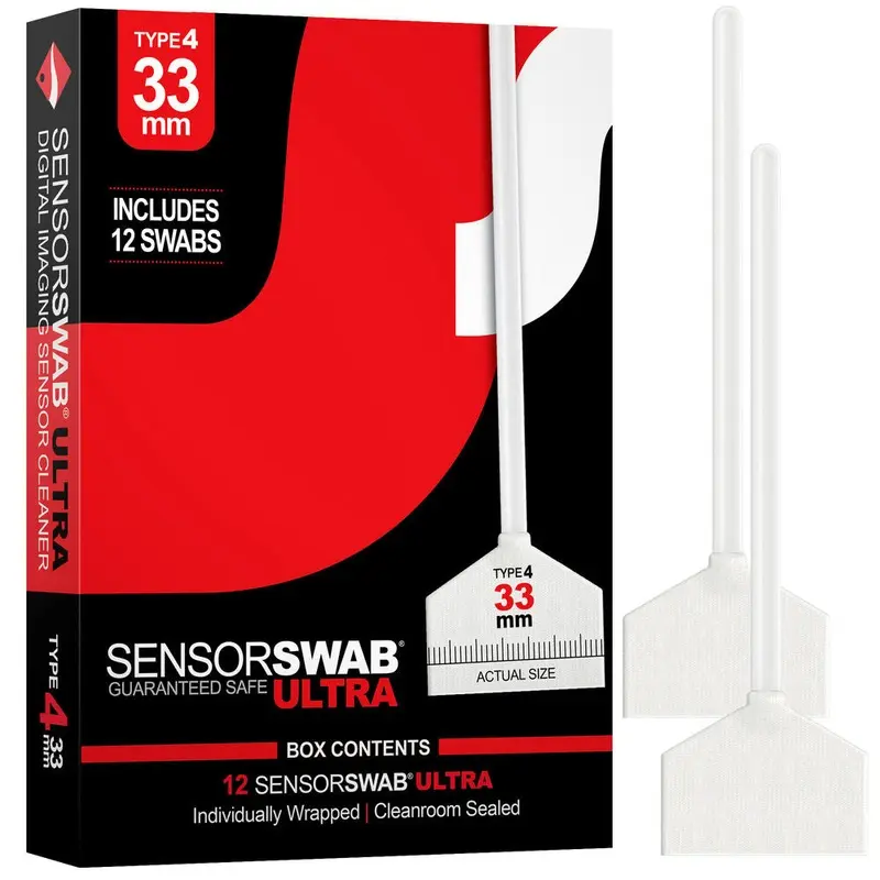 Photographic Solutions Type 4 33mm Sensor Swab Ultra - 12 pack