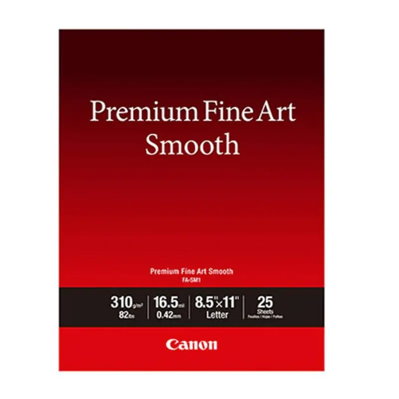 Canon 8.5x11" Premium Fine Art Smooth - 25 Sheets