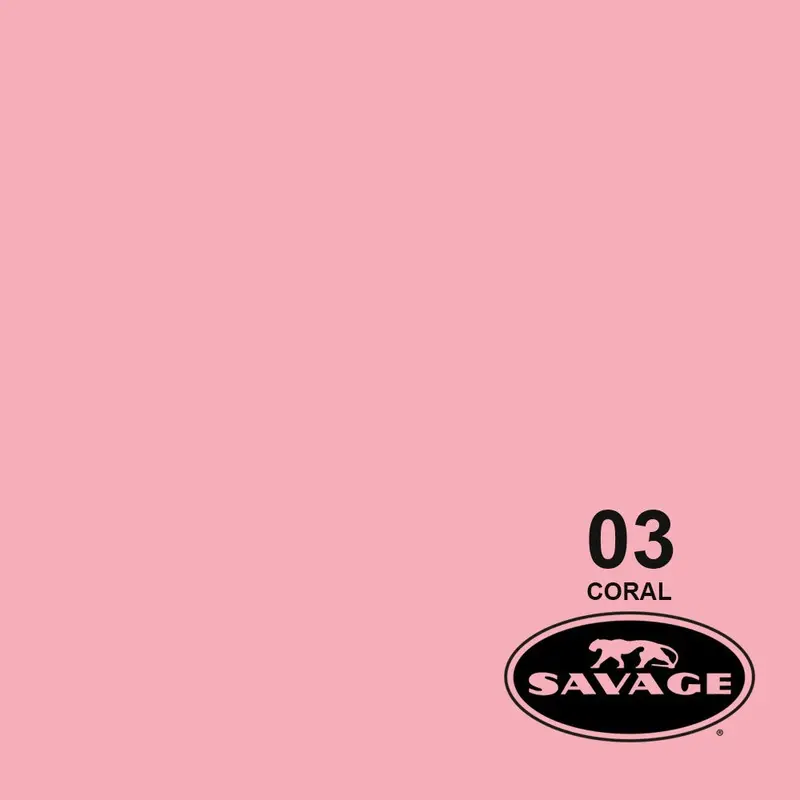 Savage 86"x12 Yards Seamless Paper Background - Coral