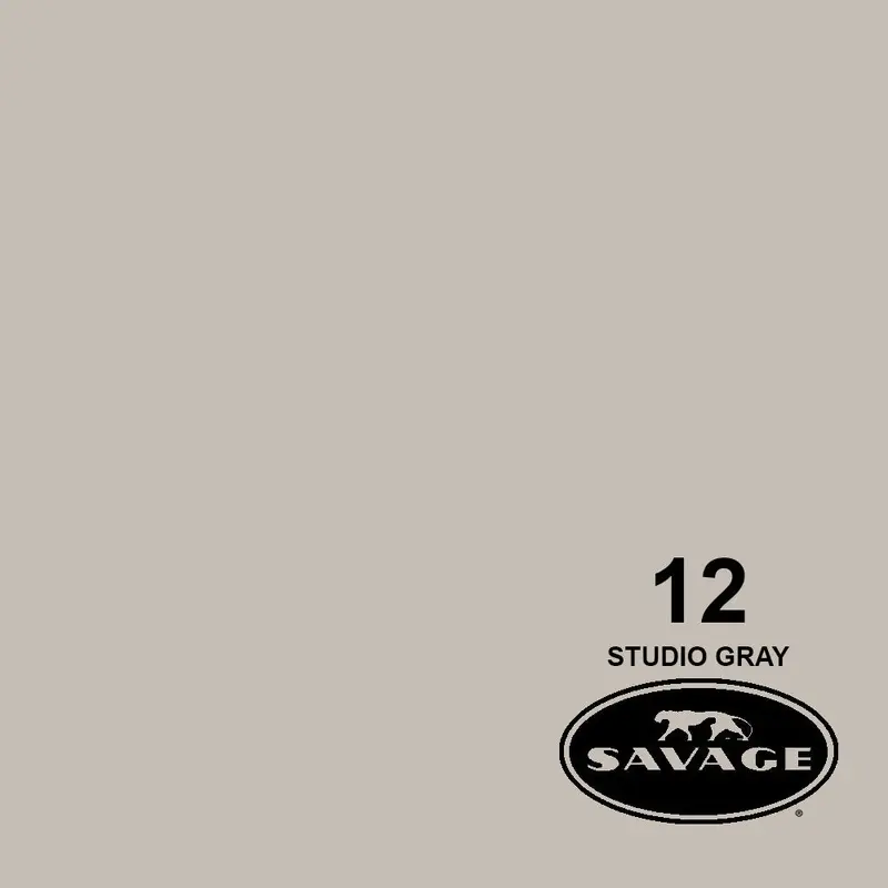 Savage 86"x12 Yards Seamless Paper Background - Studio Grey