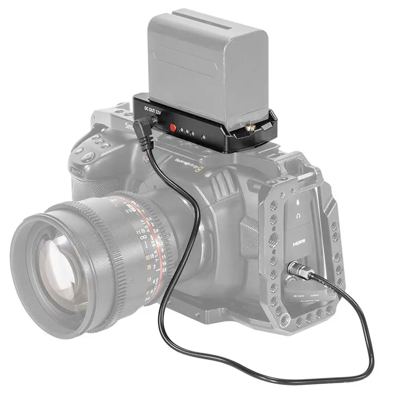 SmallRig NP-F Battery Plate with Charging Cables for BMPCC 4K & 6K Cameras