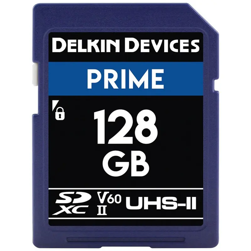 Delkin Prime 128GB SDXC II 2000X V60 UHS-II