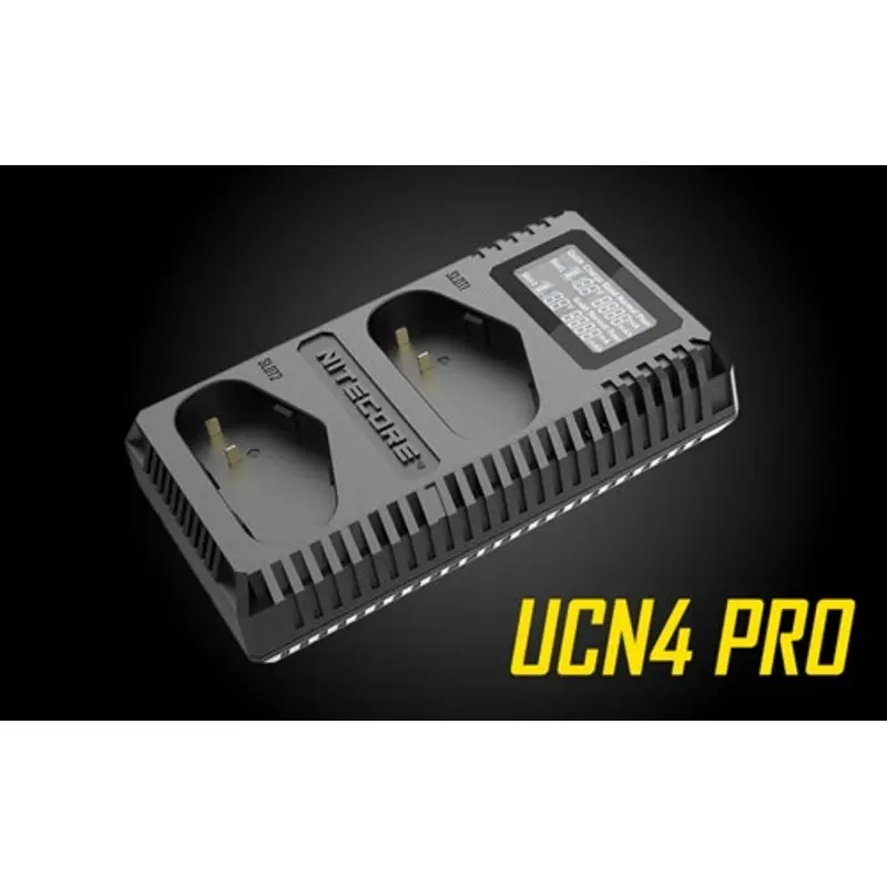 NITECORE UCN4 PRO DIGITAL USB CHARGER, FOR CANON LP-E4 & LP-E4N BATTERIES