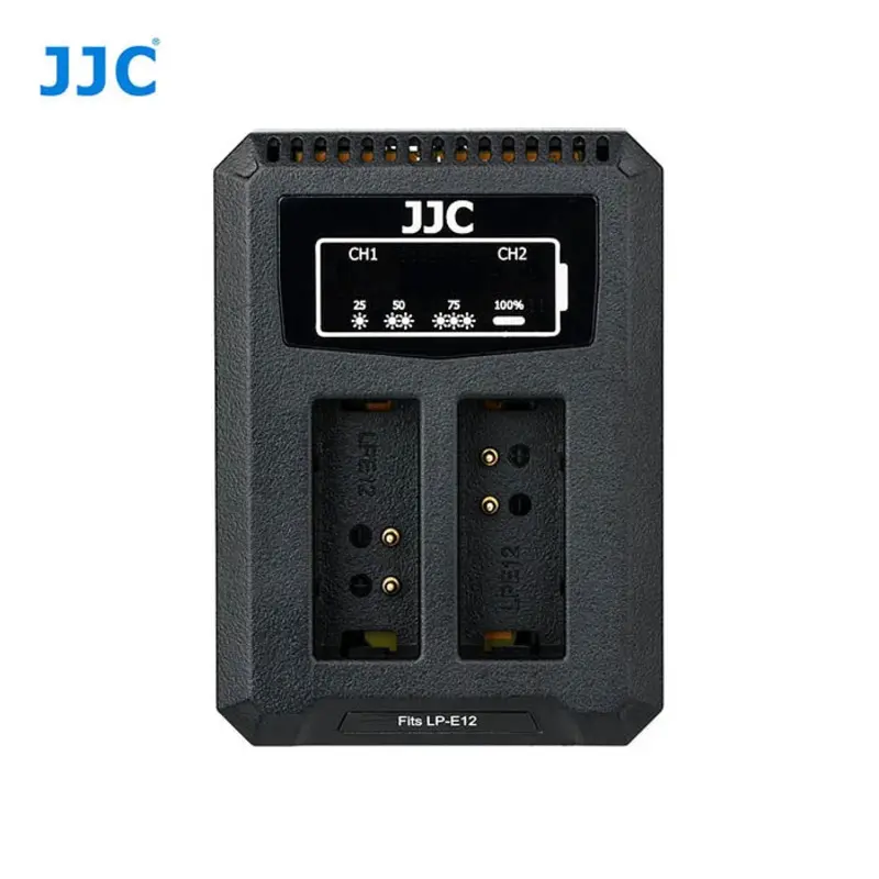 USB Dual Battery Charger fits Canon LP-E12