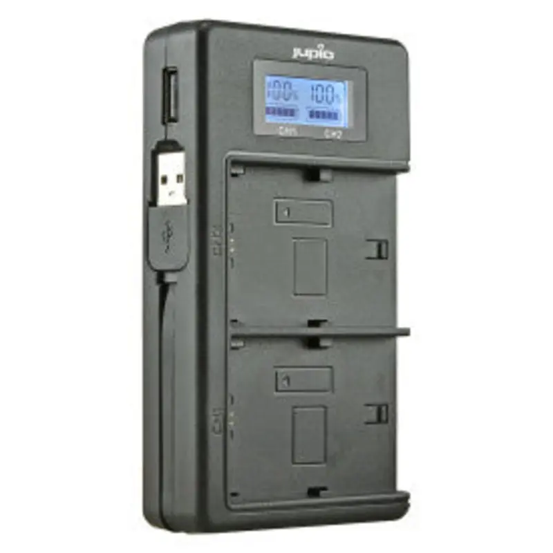 Jupio USB Dedicated Duo Charger LCD for Canon LP-E17