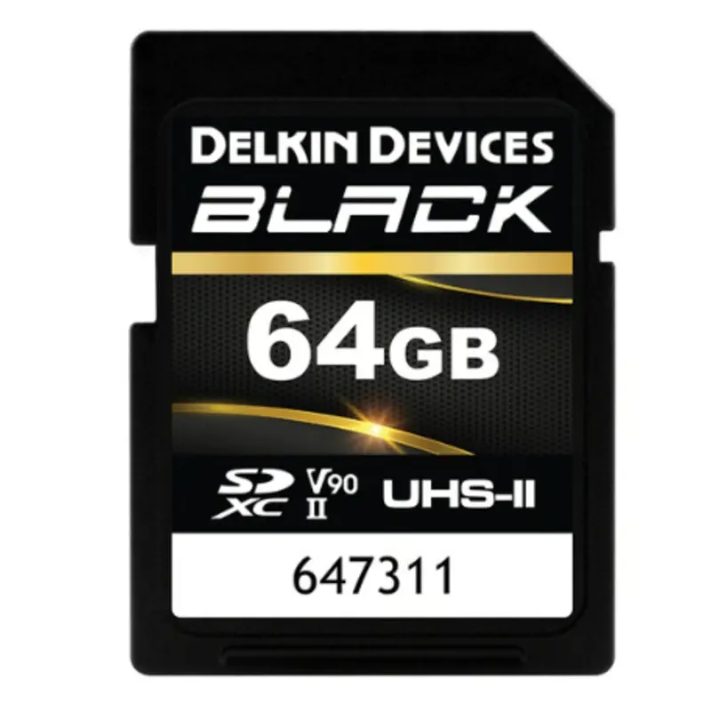 Delkin Devices BLACK UHS-II V90 Rugged SD Cards