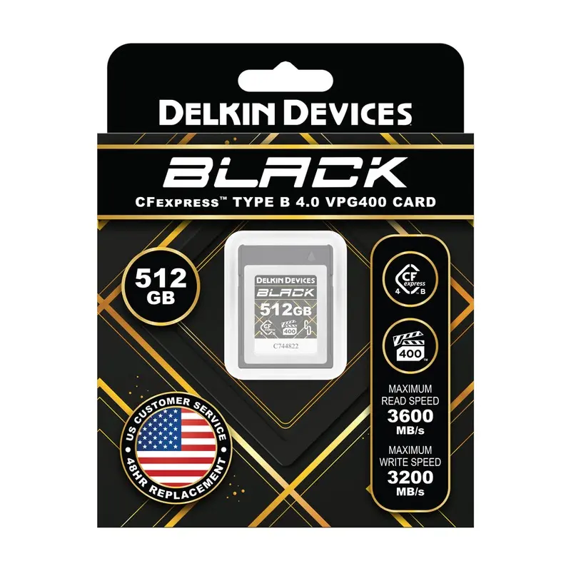 Delkin Devices BLACK CFexpress Type B 4.0 VPG400 Memory Cards