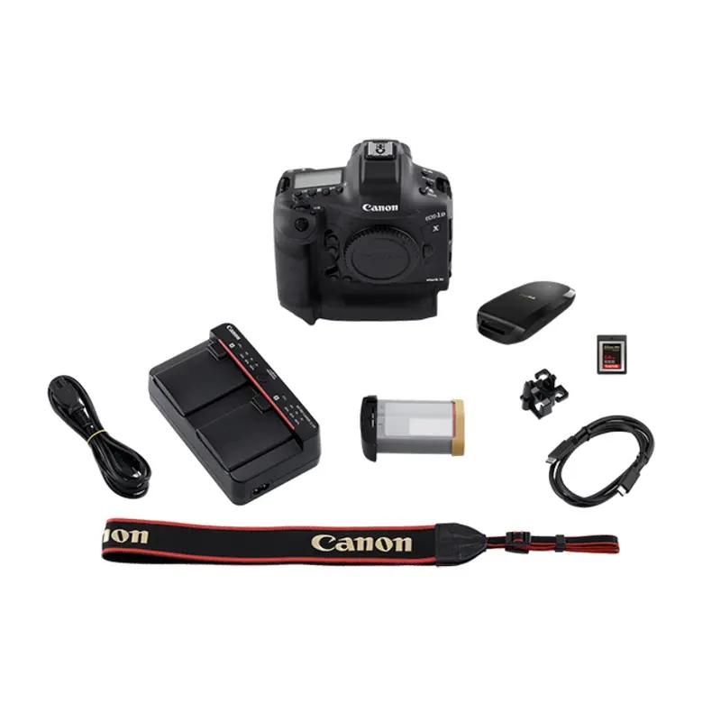 Canon EOS-1D X Mark III DSLR Camera with CFexpress Card and Reader Bundle