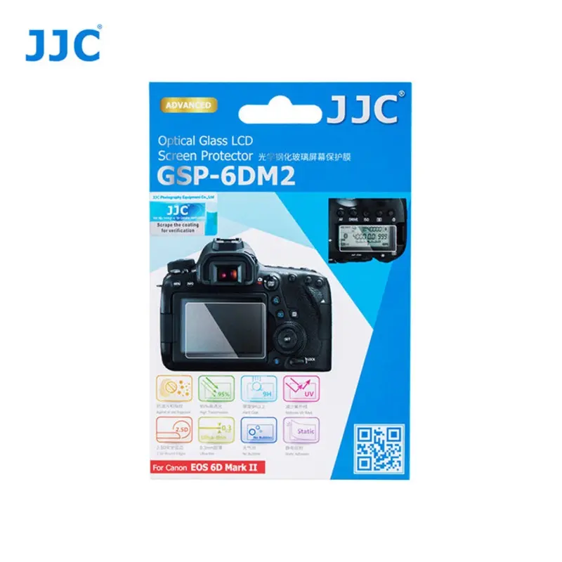 JJC Ultra-thin LCD Screen Protector for CANON EOS 6D Mark II (GSP-6DM2)