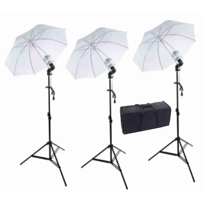GTX 36 inch 3 Umbrella Kit- 3 LEDs w/Stands (No Bag)