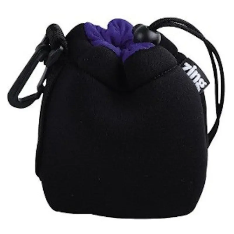 Zing Small Drawstring Pouch Black