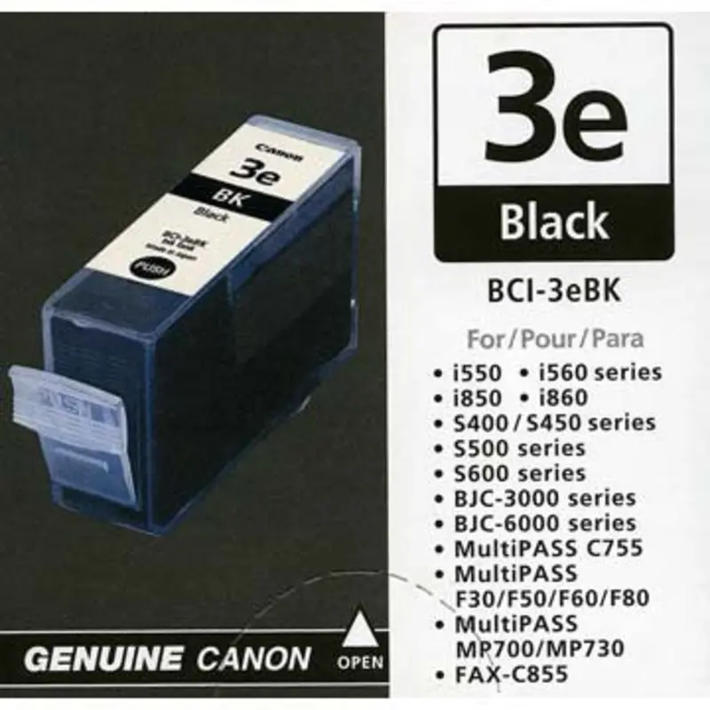 Canon BCI-3eBK Black Ink