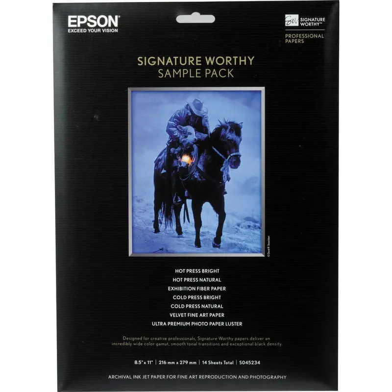 Epson Signature Worthy Sample Pack Paper 8.5x11