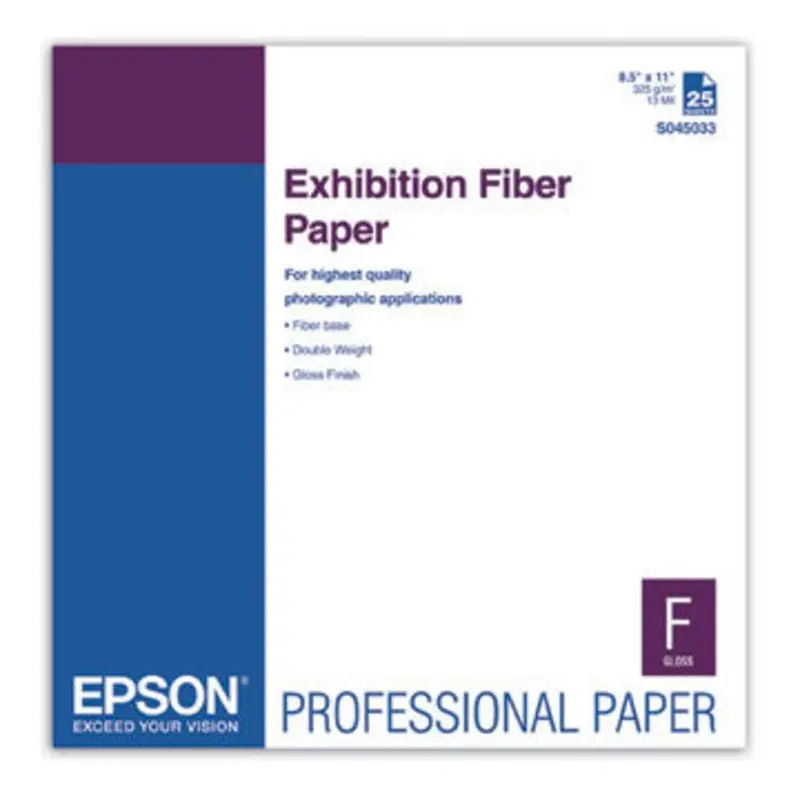 Epson Exhibition Fiber Paper 8.5x11 (25)