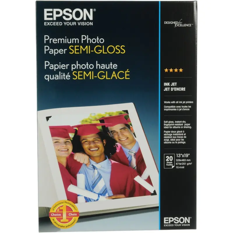 Epson Premium Semigloss Photo Paper 13x19 (20)
