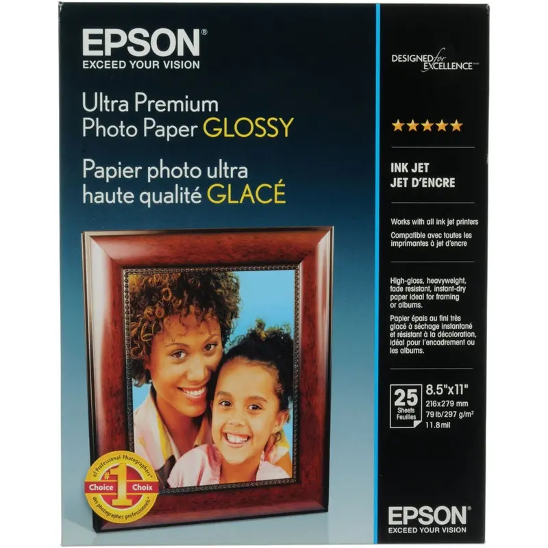 Epson Ultra Premium Photo Paper Glossy 8.5x11 (25)