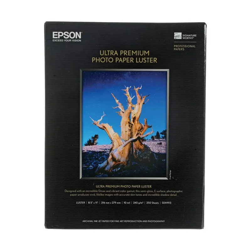 Epson Ultra Premium Photo Paper Luster 8.5x11 (250)