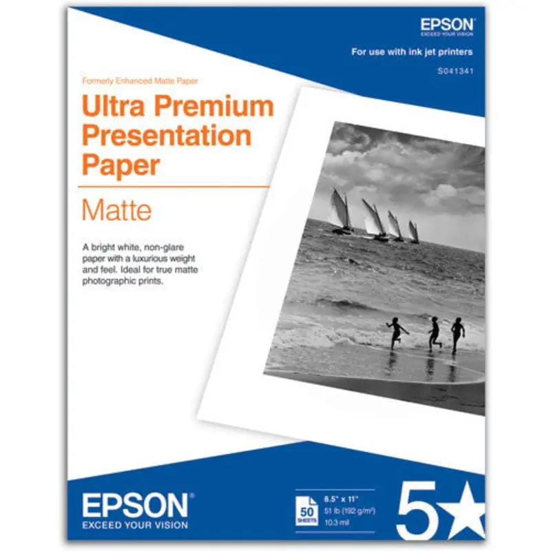 Epson Ultra Premium Presentation Matte Paper 8.5x11 (50)