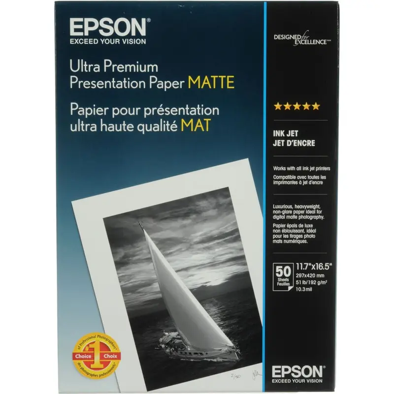 Epson Ultra Premium Presentation Matte Paper A3 11.7x16.5 (50)