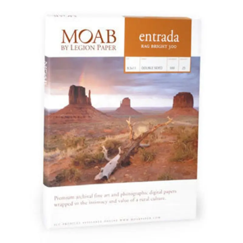 Moab Entrada Rag 190 Bright 5x7 - 25 Scored Cards