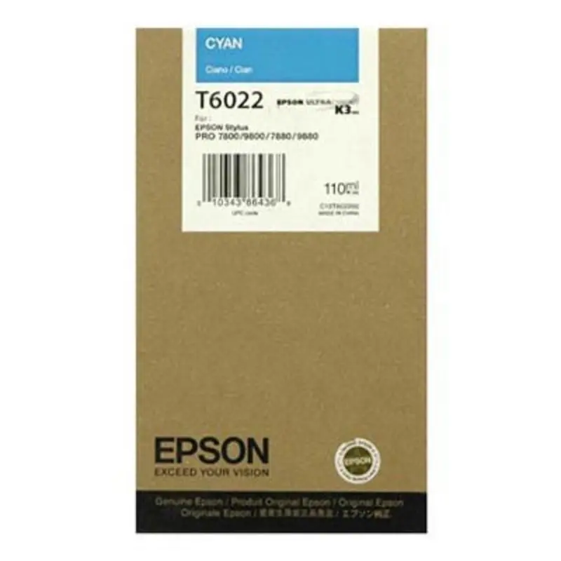 Epson T602200 7800/7880/9800/9880 Cyan Ink 110ml