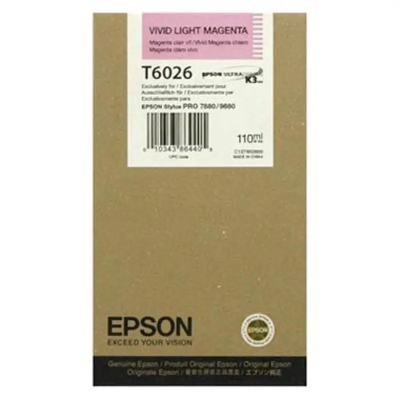Epson T602600 7880/9880 Ink Vivid Light Magenta 110ml