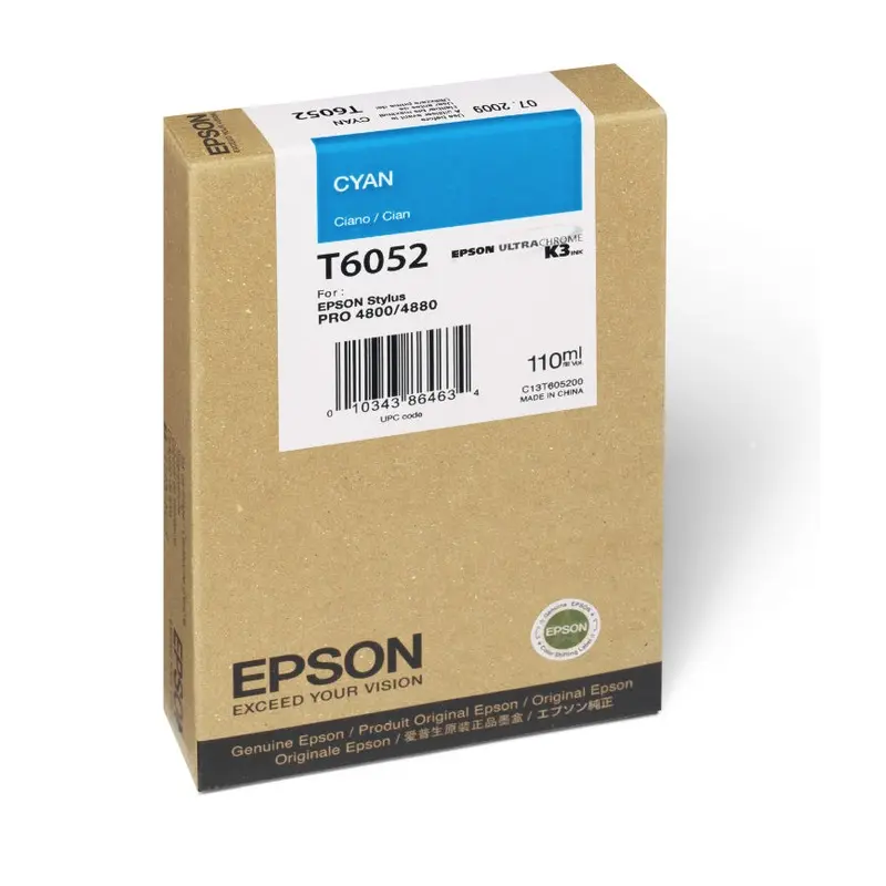 Epson T605200 4880/4800 Ultrachrome HDR Ink Cyan 110ml