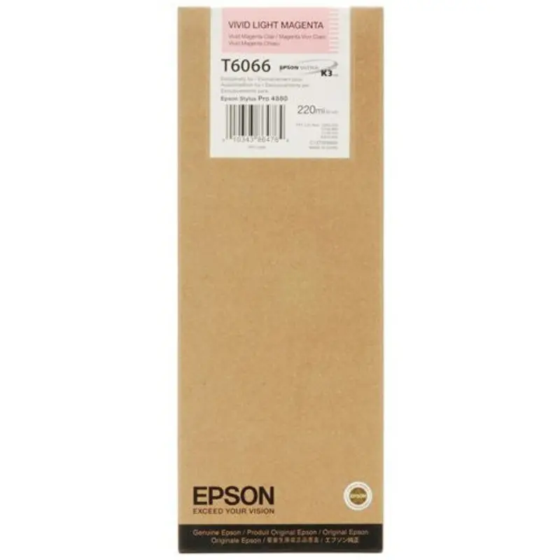 Epson T606600 4880 Ultrachrome HDR Ink Vivid Light Magenta 220ml