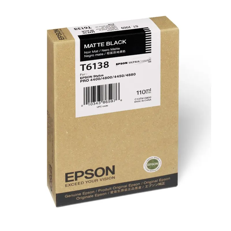 Epson T613800 4880/4800 Ink Matte Black 110ml