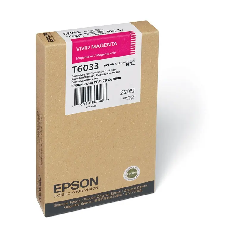 Epson T603300 7880/9880 Ink Vivid Magenta 220ml