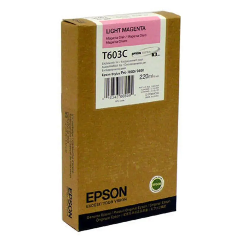 Epson T603C00 7800/9800 Light Magenta Ink 220ml