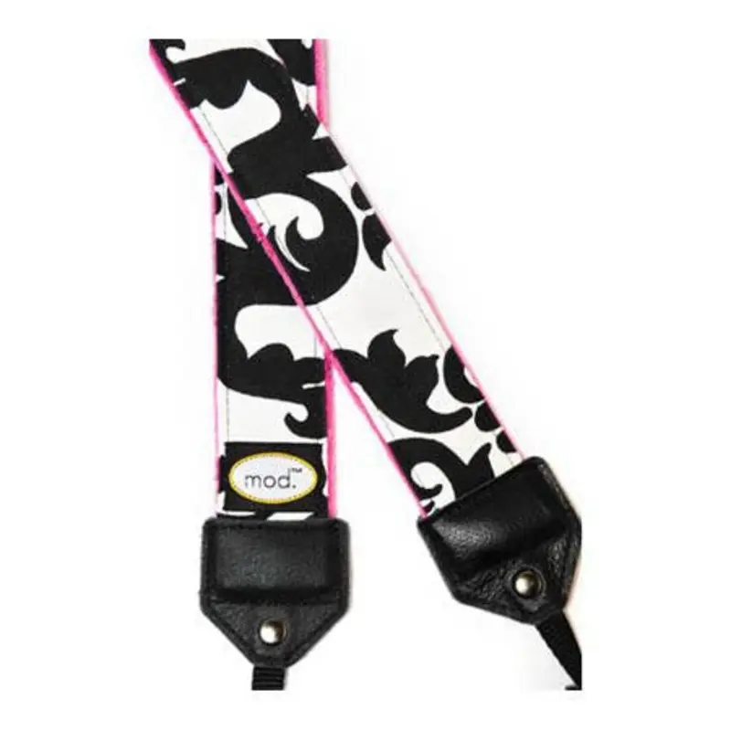 MOD Black/Pink Damask Classic Camera Strap