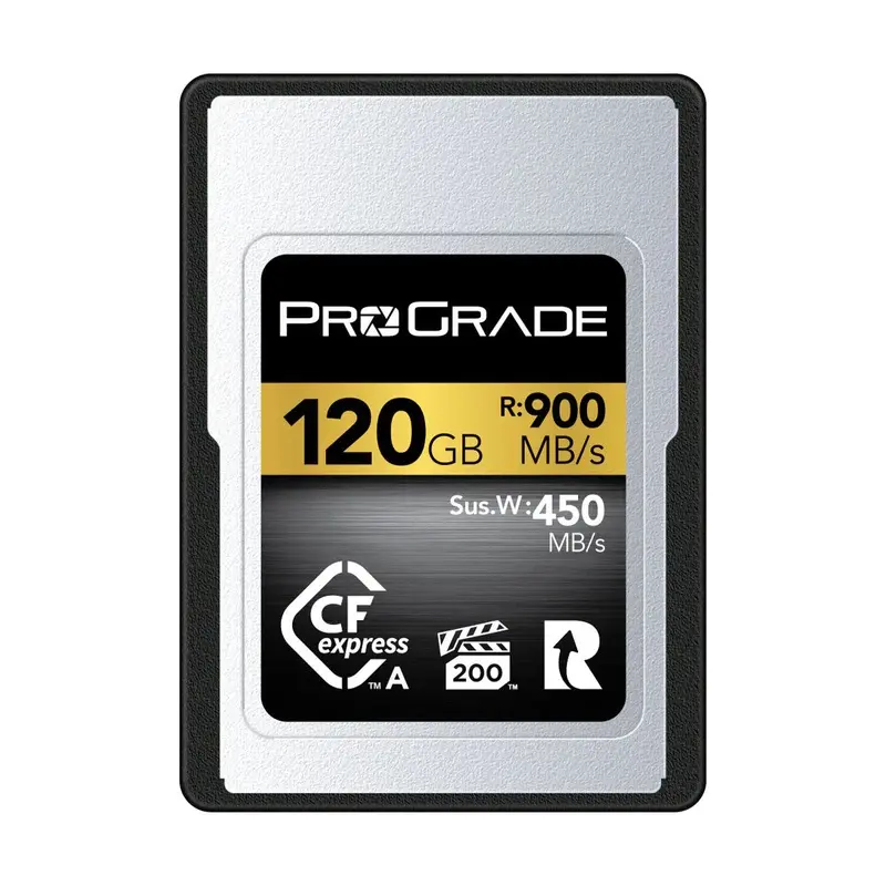 ProGrade Digital 120GB CFexpress 2.0 Type A Gold Memory Card (VPG 200)