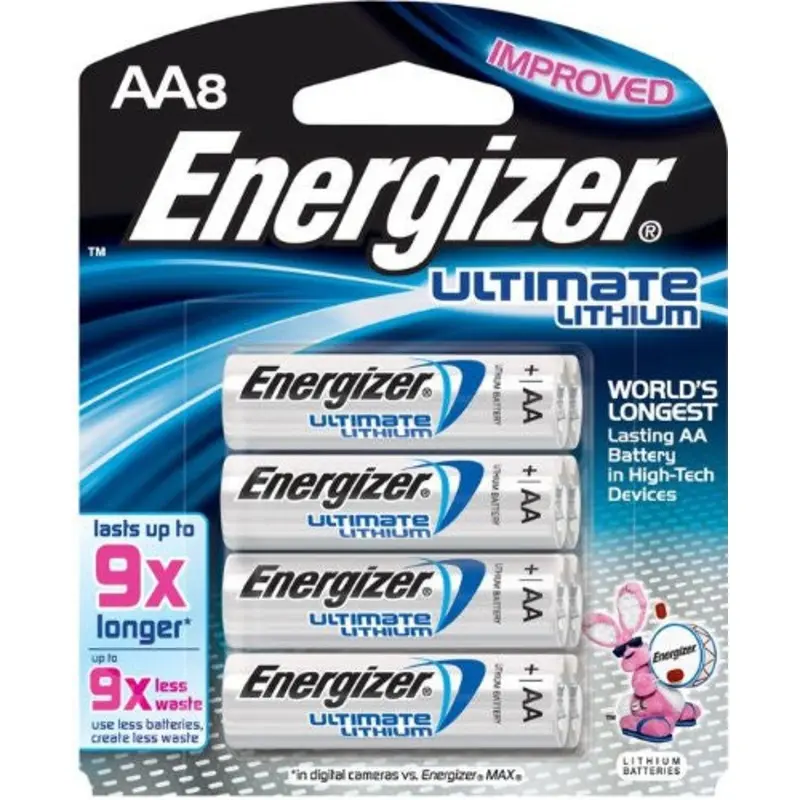 Energizer Ultimate Lithium AA  Batteries (8 Pack)