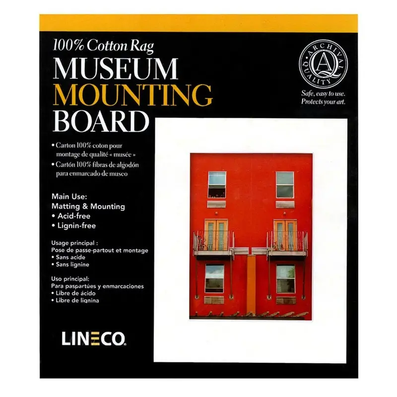 Lineco Kensington Mounting Board (White, 14x18"", 2 ply, 10 Sheets)