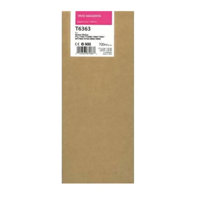 Epson T636300 7900/7890/9890/9900 Ultrachrome HDR Ink 700ml Vivid Magenta