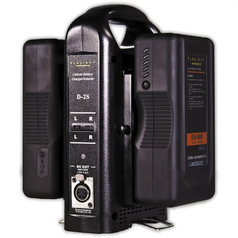 FloLight 89Wh V-Mount 2-Battery/Charger Kit