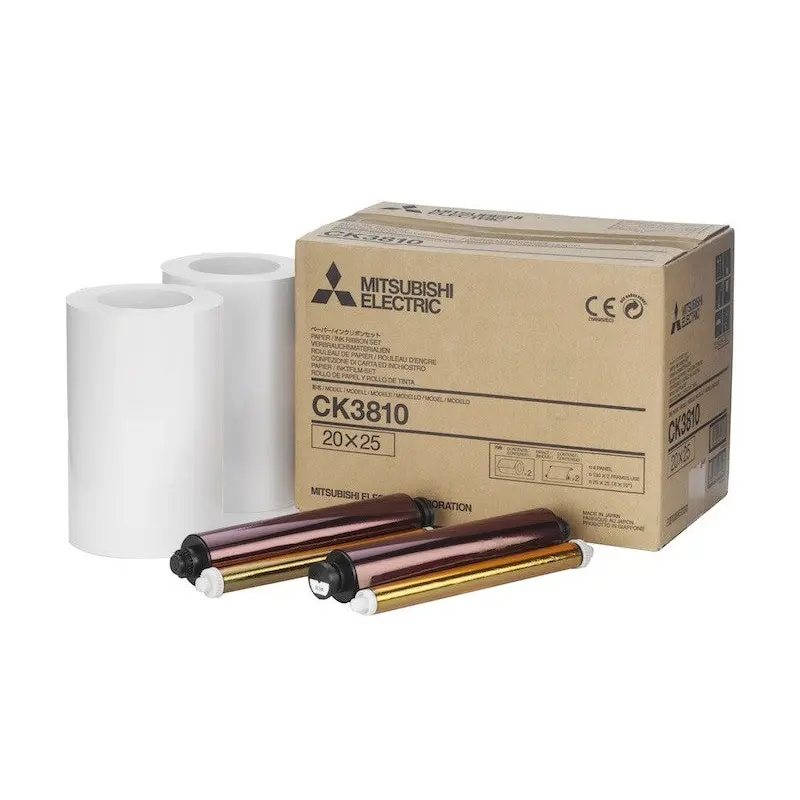 Mitsubishi Printer 8"x10" Roll Paper 2x130 Prints (3800)