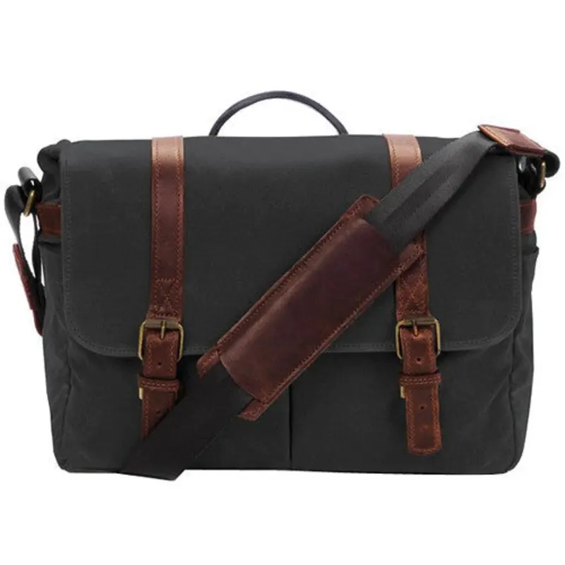 ONA The Brixton Camera and Laptop Messenger Bag Black