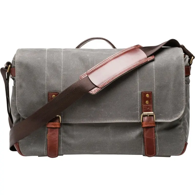ONA Union Street Camera and Laptop Messenger Bag Smoke