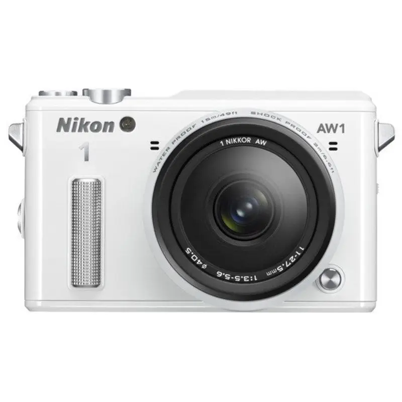 Nikon 1 AW1 Waterproof Digital Camera with AW 11-27.5mm Lens (White)