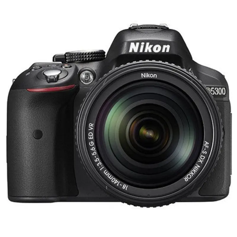 Nikon D5300 DX Digital SLR Camera w/ 18-140mm VR Lens Black