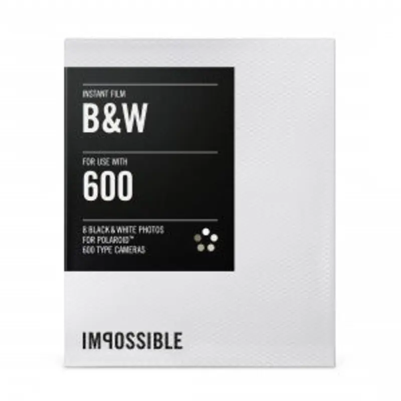 Impossible B&W Film for Polaroid 600-TYPE Cameras